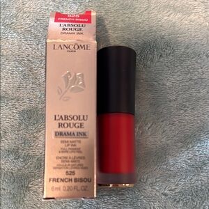 L'Absolu Rouge Drama Ink Semi-Matte Lip Stain - French Bisou (525)